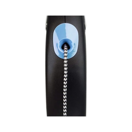Lesa retractabila cu fir Flexi Fun Dots M Albastru